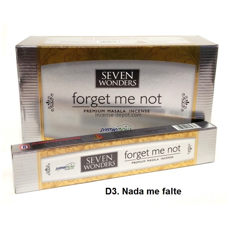 Incenso Seven Wonders Nada me falte 15gr (12 unid)