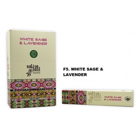 Incenso Native Soul White Sage & Lavender 15gr (12 unid)