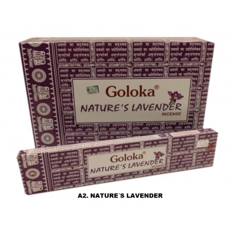 Incenso Goloka Nature´s Lavender 15gr (12 unid)