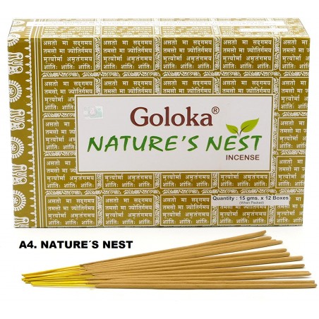 Incenso Goloka Nature´s Nest 15gr (12 unid)