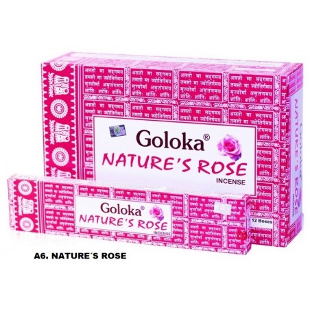 Incenso Goloka Nature´s Rose 15gr (12 unid)