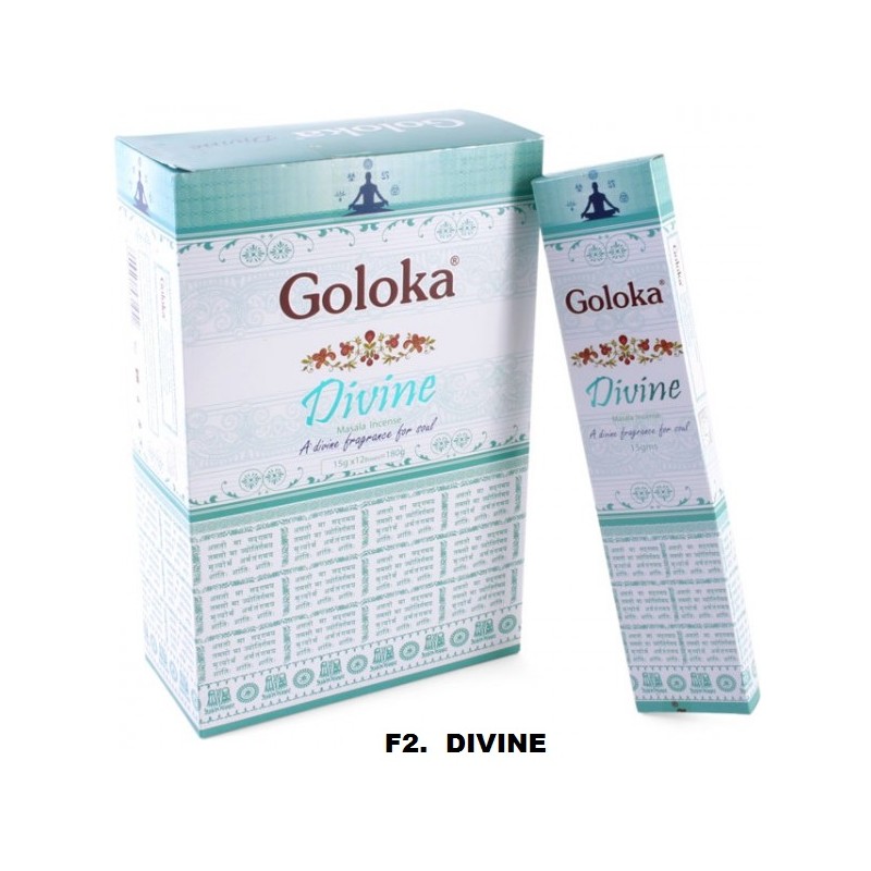 Incenso Goloka Divine 15gr (12 unid)