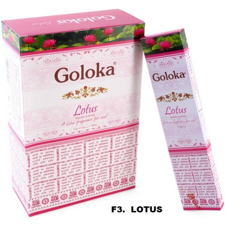 Incenso Goloka Lotus 15gr (12 unid)