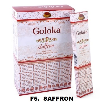 Incenso Goloka Saffron 15gr (12 unid)