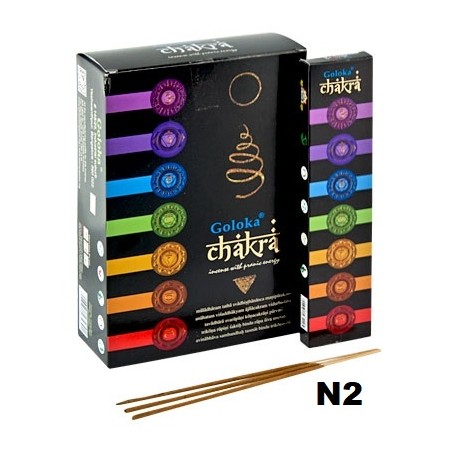 Incenso Goloka Black Chakra 15gr (12 unid)