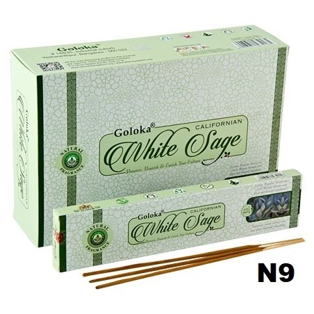 Incenso Goloka Popular White Sage 15gr (12 unid)