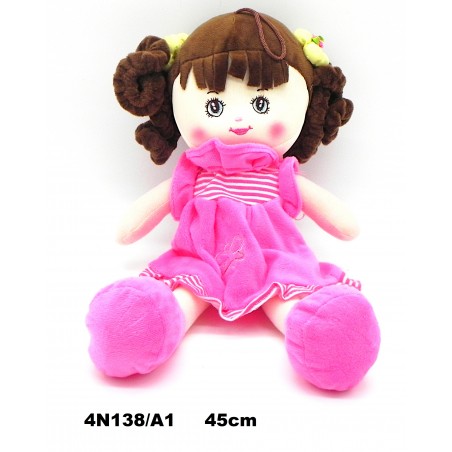 Peluche Boneca Morena 45cm
