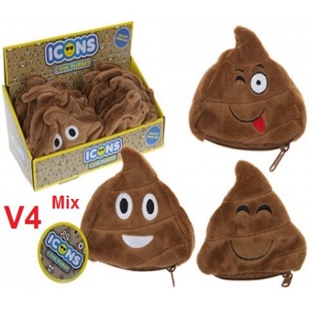Porta-moedas Peluche Icons 14cm. Mistos