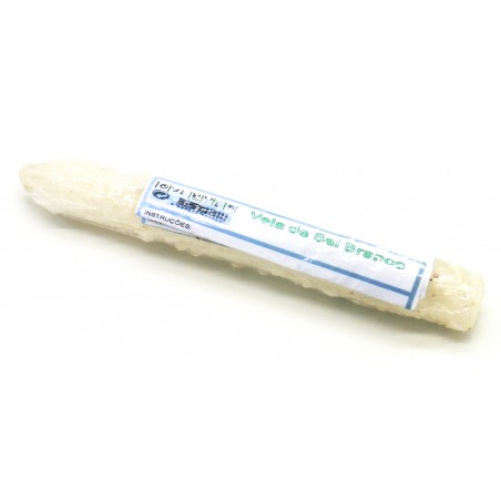 Vela Sal Branco 18cm