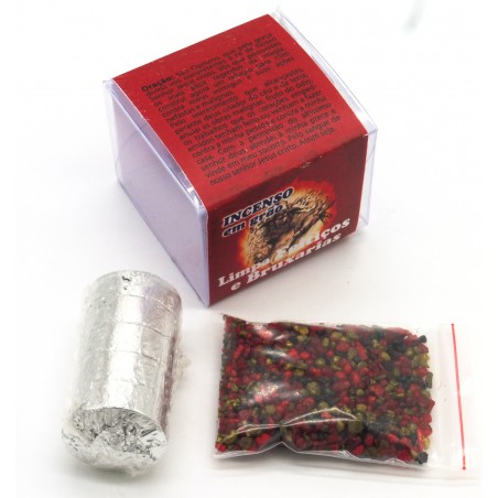 Incenso Grão Limpa Feitiços e Bruxarias. 50 gr.