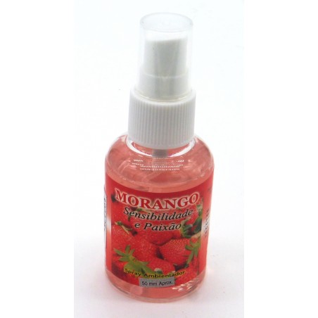 Ambientador Spray 50ml Morango.(4 unid)