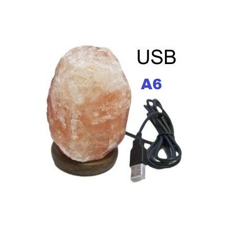 Candeeiro USB Sal Himalaias 10cm