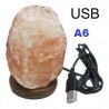 Candeeiro USB Sal Himalaias 10cm