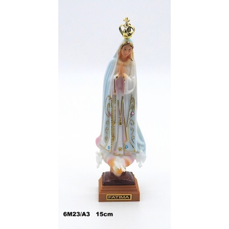 Figura Fátima 15cm Bordada. (4 unid)