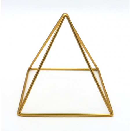 Pirâmide Metal Dourada 12cm.(2 unid)