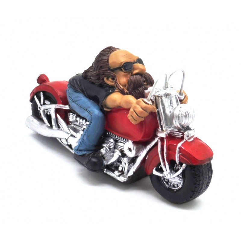 Figura resina Motard 16cm.