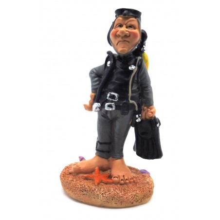 Figura resina Mergulhador 16cm.