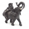 Elefantes resina 26cm.
