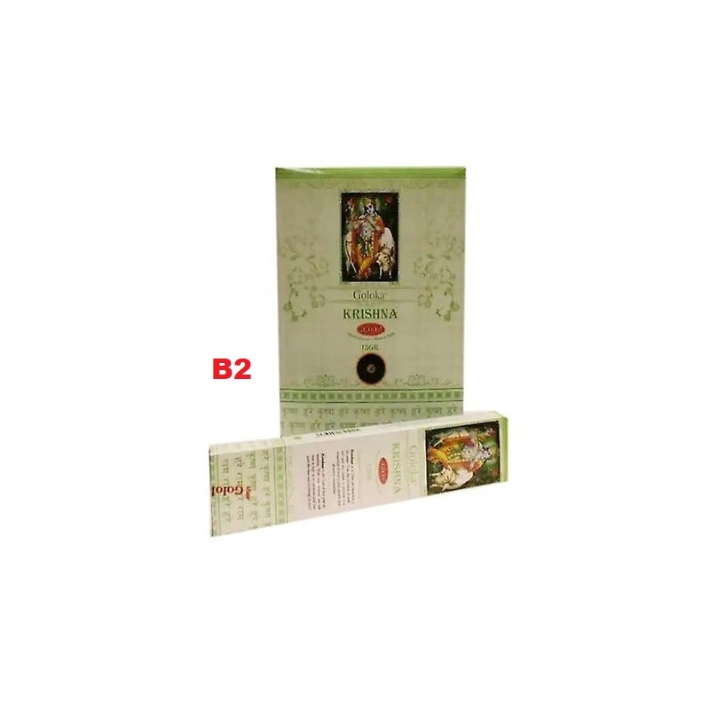 Incenso Goloka Krishna 15gr. (12 unid)