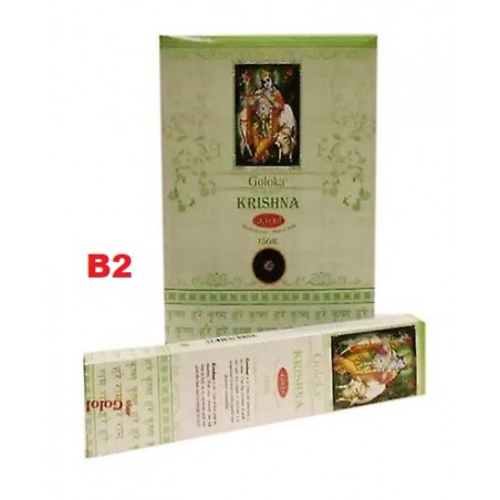 Incenso Goloka Krishna 15gr. (12 unid)