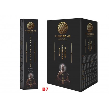 Inc. Fleur de Vie Five Tibetan Rites 15gr. (12 unid)