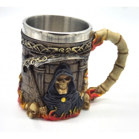 Caneca Caveira 14cm.