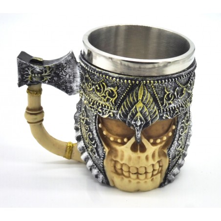 Caneca caveira 14cm.