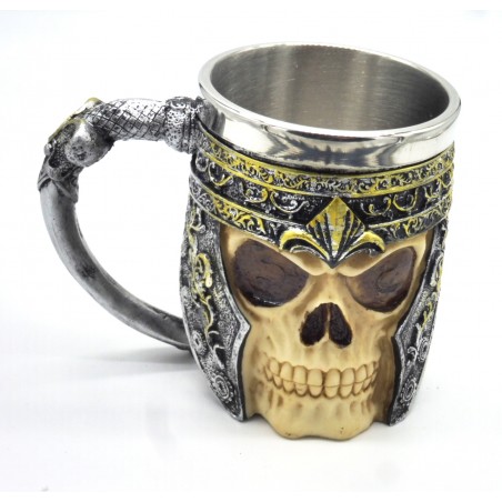 Caneca caveira 14cm.