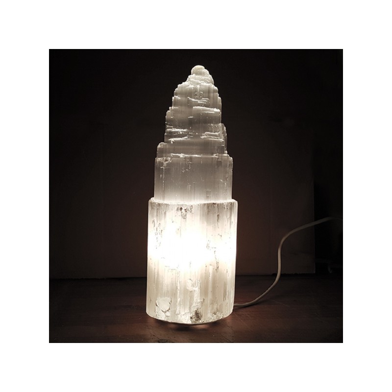 Candeeiro Selenite 15cm