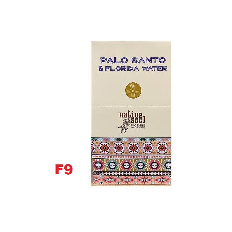 Incenso Native Soul Palo Santo & Florida Water 15gr. (12 unid)