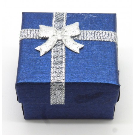 Caixa Sevilha azul escura para anel 5x5cm. (24 unid)