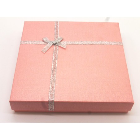 Caixa Sevilha rosa 16x16cm. (4 unid)